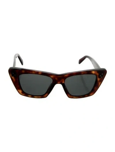 Pre-owned Celine Havana Cat-eye Sunglasses In Brown