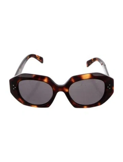 Pre-owned Celine Havana Oversize Sunglasses In Brown