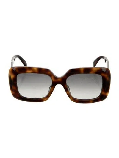 Pre-owned Celine Havana Square Sunglasses In Brown
