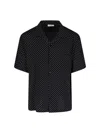 Celine Hawaiian Logo Shirt In Black