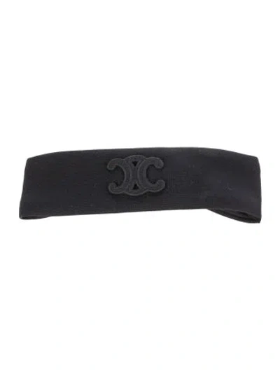 Pre-owned Celine Headband W/tags In Black
