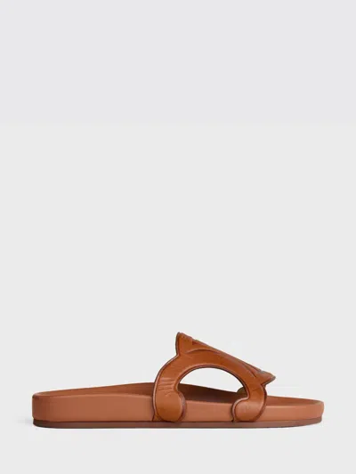 Celine Heeled Sandal Woman  In Brown