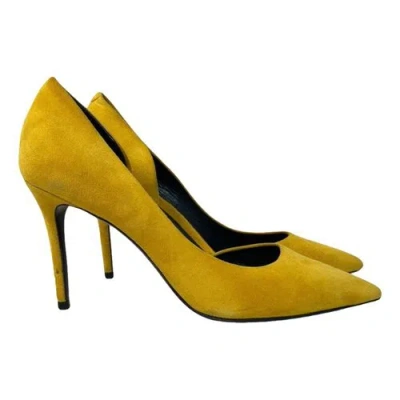 Pre-owned Celine Heels In Yellow