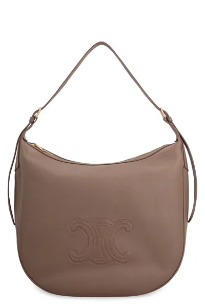 Celine Heloise Grande Leather Crossbody Bag In Orange