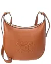 Celine Heloise Small Leather Shoulder Bag In Brown