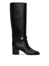Celine High Triomphe Boots In Nero