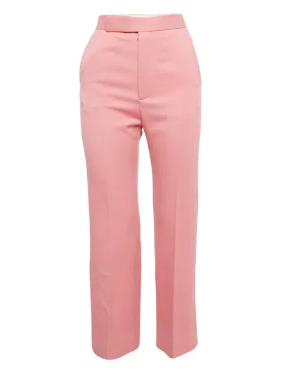 Pre-owned Celine High-waist Pleated Trousers In Pink