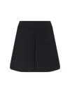 Celine High-waisted A-line Midi Skirt Design In Black