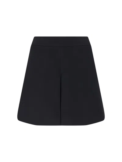 Celine High-waisted A-line Midi Skirt Design In Black