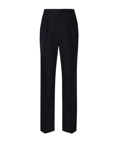 Celine Mid-waisted Straight-leg Pants In Black