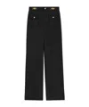 Celine High-waisted Casual Pants In Black