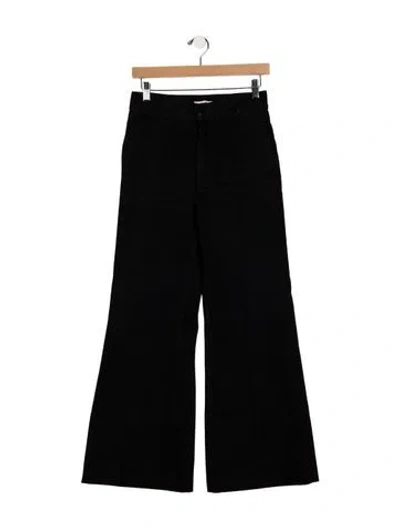 Pre-owned Celine High-rise Flared Jeans In Black