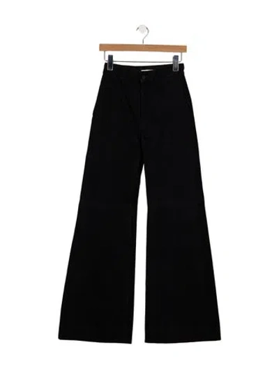 Pre-owned Celine High-rise Flared Jeans In Black