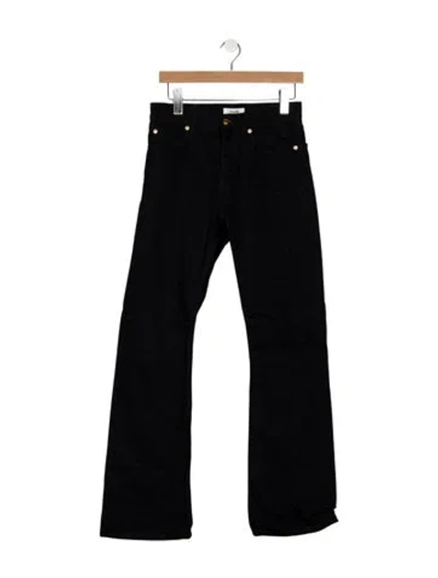 Pre-owned Celine High-rise Flared Jeans In Black