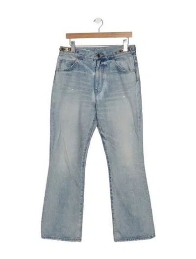 Pre-owned Celine High-rise Flared Jeans In Blue