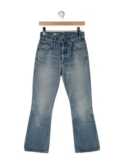 Pre-owned Celine High-rise Flared Jeans In Blue