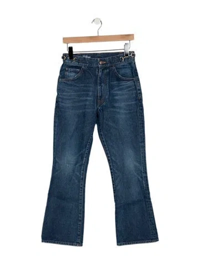 Pre-owned Celine High-rise Flared Jeans In Blue