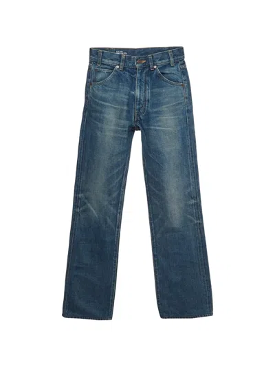 Pre-owned Celine High-rise Flared Jeans In Blue