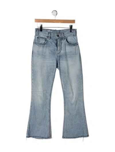 Pre-owned Celine High-rise Flared Jeans In Blue