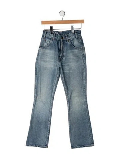Pre-owned Celine High-rise Flared Jeans In Blue