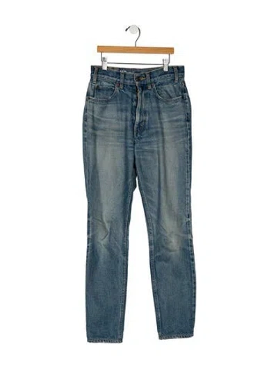 Pre-owned Celine High-rise Skinny Leg Jeans In Blue
