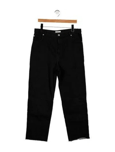 Pre-owned Celine High-rise Straight Leg Jeans In Black