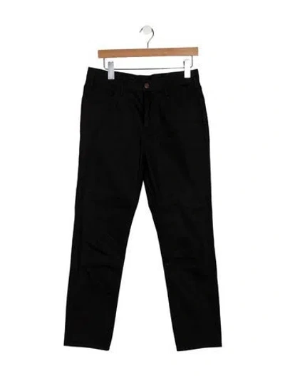 Pre-owned Celine High-rise Straight Leg Jeans In Black