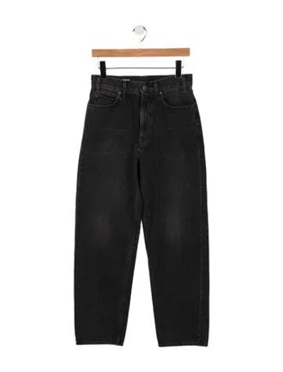 Pre-owned Celine High-rise Straight Leg Jeans In Black