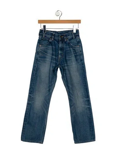 Pre-owned Celine High-rise Straight Leg Jeans In Blue