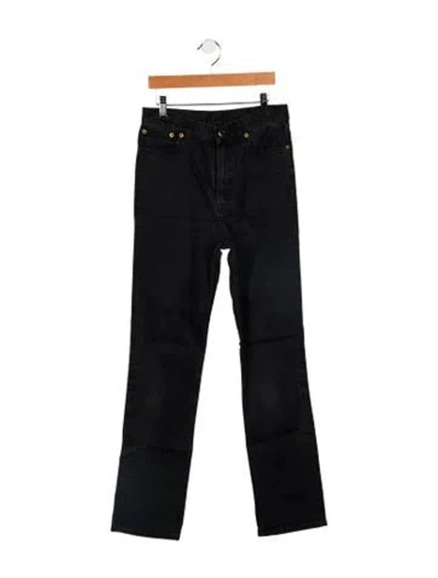 Pre-owned Celine High-rise Straight Leg Jeans In Blue