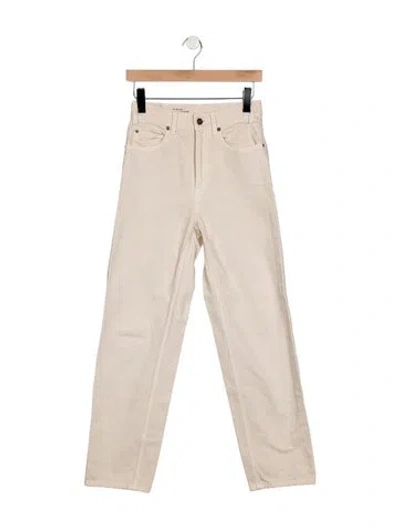Pre-owned Celine High-rise Straight Leg Jeans In Gray