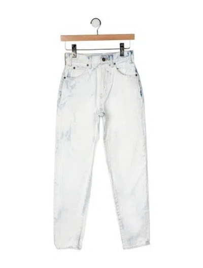 Pre-owned Celine High-rise Straight Leg Jeans In Green