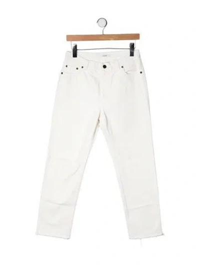Pre-owned Celine High-rise Straight Leg Jeans In Neutrals