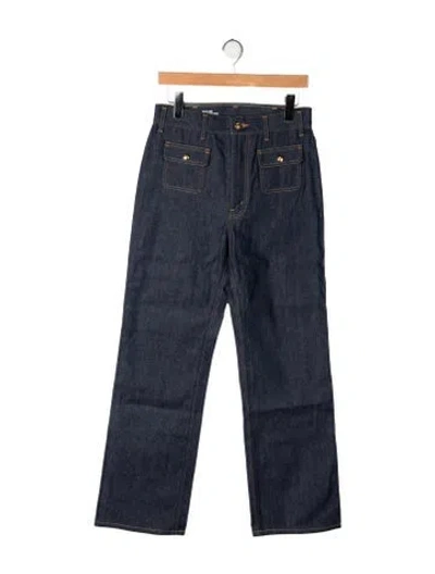 Pre-owned Celine High-rise Straight Leg Jeans W/ Tags In Black