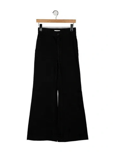Pre-owned Celine High-rise Wide Leg Jeans In Black