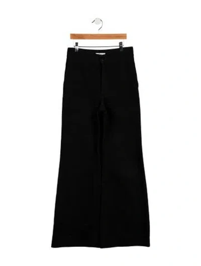 Pre-owned Celine High-rise Wide Leg Jeans In Black