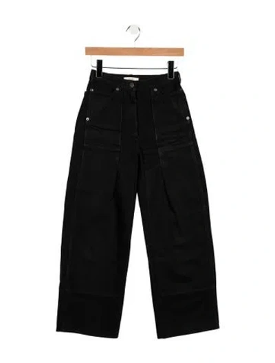 Pre-owned Celine High-rise Wide Leg Jeans In Black