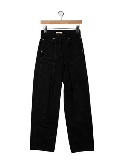 Pre-owned Celine High-rise Wide Leg Jeans In Black