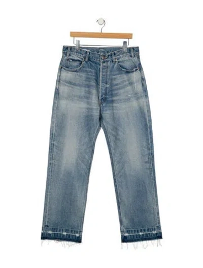 Pre-owned Celine High-rise Wide Leg Jeans In Blue