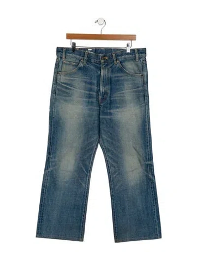 Pre-owned Celine High-rise Wide Leg Jeans In Blue