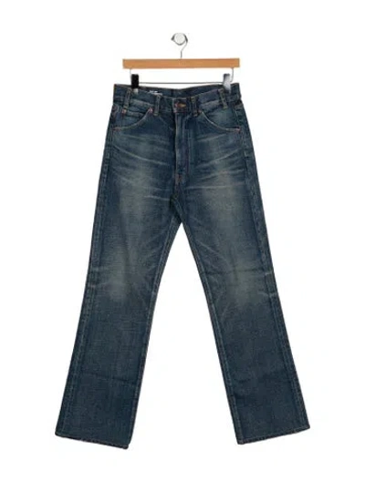 Pre-owned Celine High-rise Wide Leg Jeans In Blue