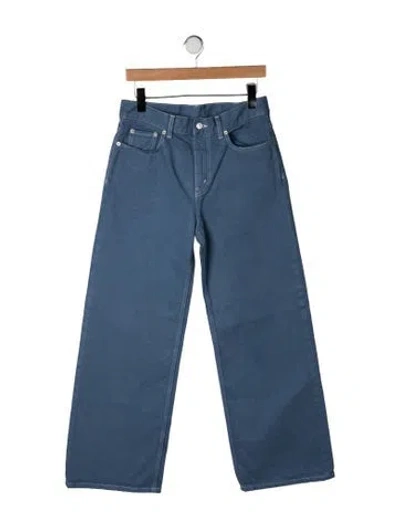 Pre-owned Celine High-rise Wide Leg Jeans In Blue