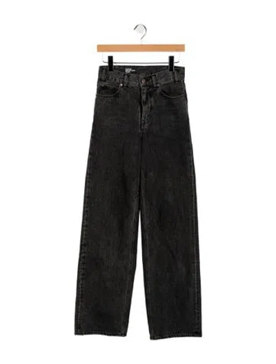 Pre-owned Celine High-rise Wide Leg Jeans In Grey