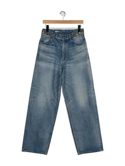 Pre-owned Celine High-rise Wide Leg Jeans W/ Tags In Blue
