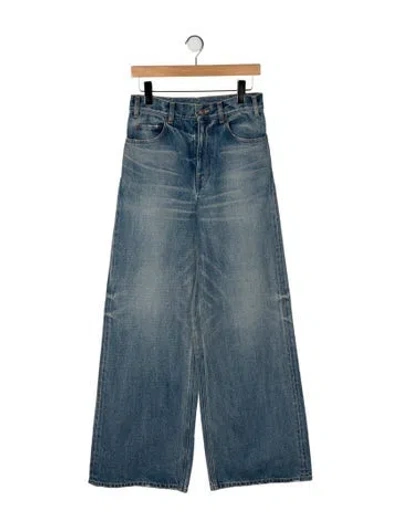 Pre-owned Celine High-rise Wide Leg Jeans W/ Tags In Blue