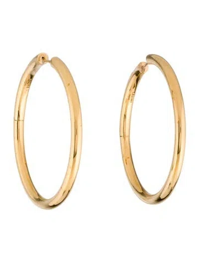 Pre-owned Celine Hinge Hoop Earrings In Multi