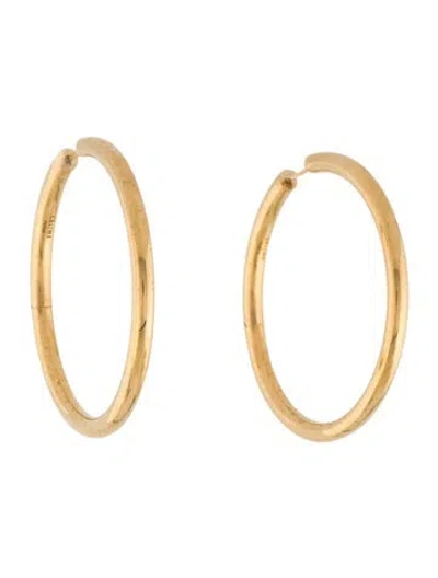 Pre-owned Celine Hinged Hoop Earrings In Multi