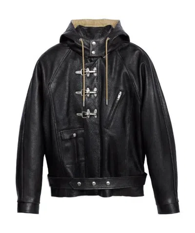 Celine Hood Casual Jacket In Black