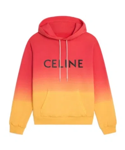 Celine Hooded Sweater In Orange