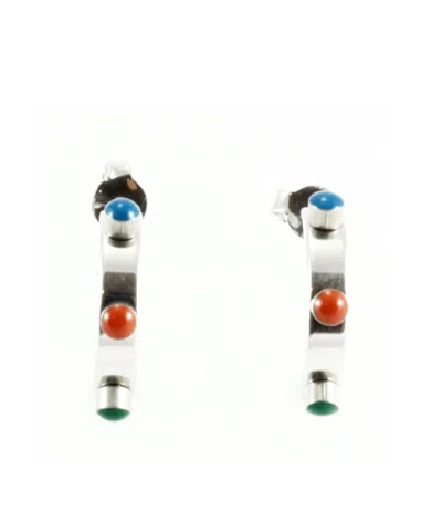 Celine Hoop Earrings In Metallic